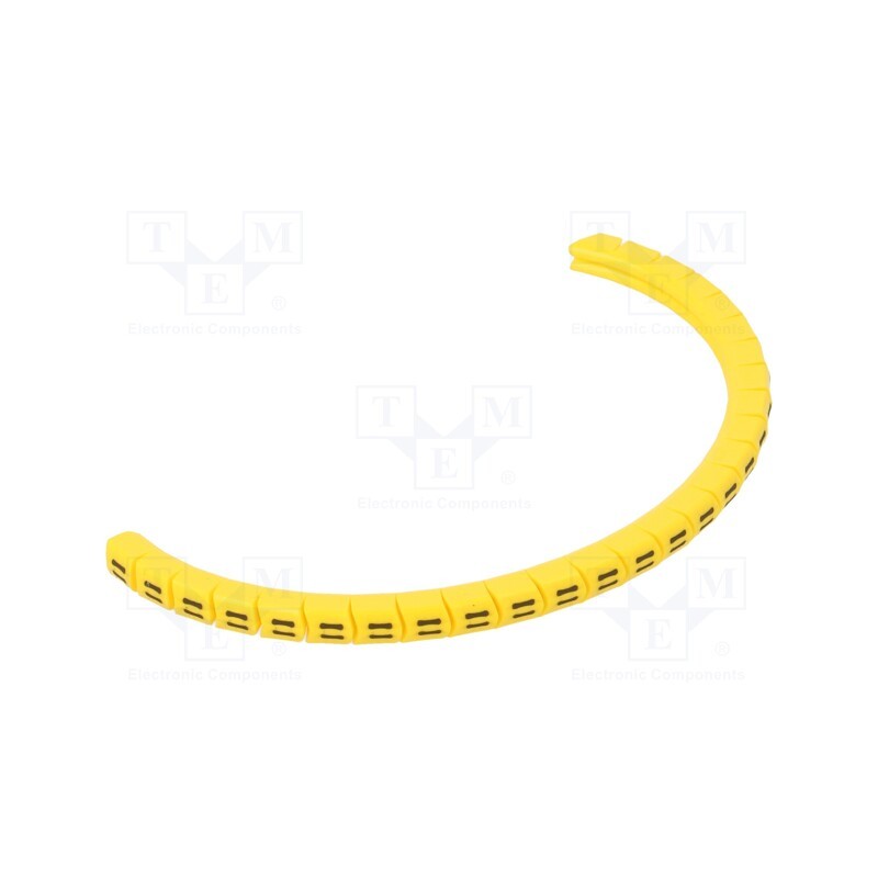 1 pcg x PARTEX - PA-02003PV40. - Markers, Marking: , 1.3÷3mm, PVC, yellow, -30÷60°C, leaded, PA-02