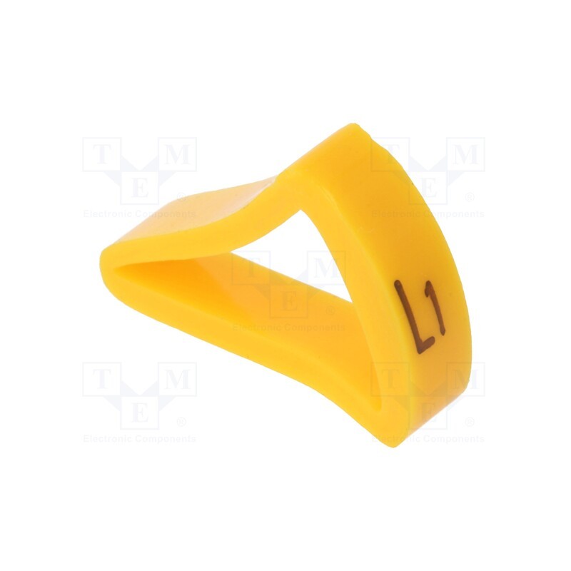 1 pcg x KURANT - MZ-4/L1 - Markers, Marking: L1, 10÷16mm, H: 21mm, A: 15mm, -30÷100°C, leaded