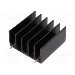 3 pcs x STONECOLD - RAD-DY-GF/3 - Heatsink: extruded, TO220,TO247, black, L: 30mm, W: 30mm, H: 15mm