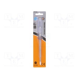 1 pcs x PG TOOLS - PGT025 - Voltage tester, insulated, 190mm, 100÷250VAC