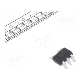 1 pcs x TEXAS INSTRUMENTS - SN74LVC1G14DCKT - IC: digital, NOT, Ch: 1, CMOS, SMD, SC70-5, 1.65÷5.5VDC, -40÷125°C