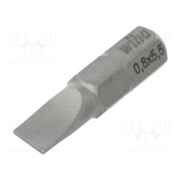 1 pcs x WIHA - 1624 - Screwdriver bit, slot, 5,5x0,8mm, Overall len: 25mm, STANDARD