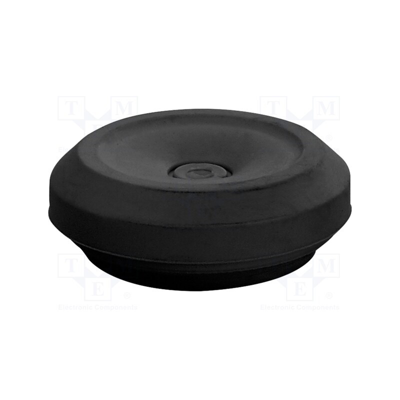 1 pcs x HENSEL - 36001030 - Grommet, elastomer thermoplastic TPE, black, -25÷35°C, 8÷17mm