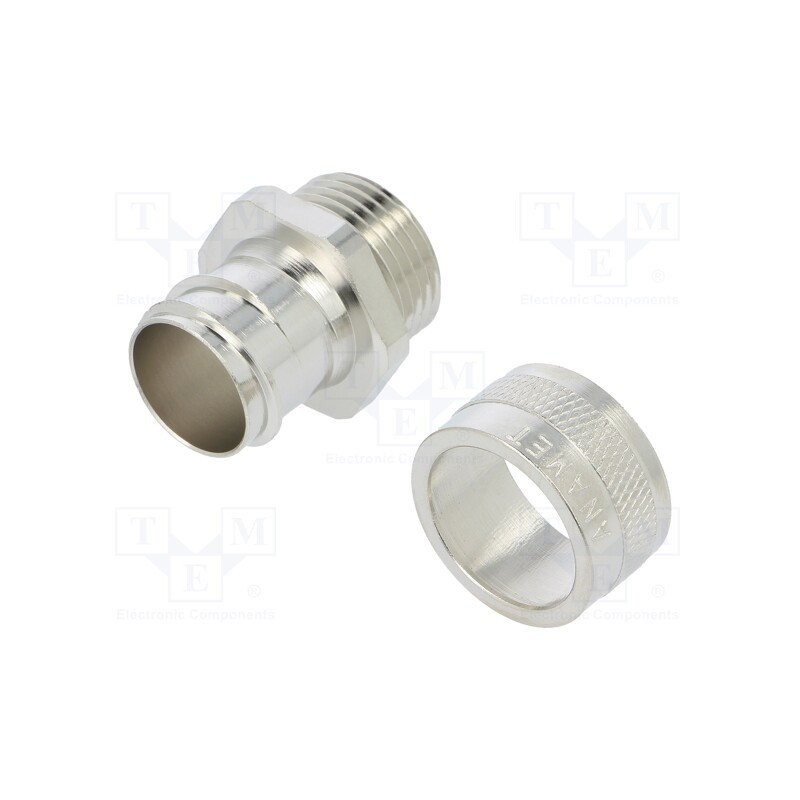 1 pcs x ANAMET EUROPE - 260.120.0 - Straight terminal connector, Thread: metric,outside, brass, IP54