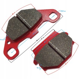 Front brake pads for ATV