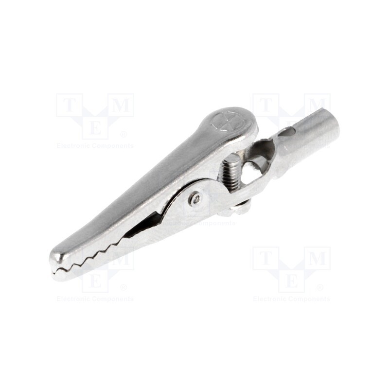 1 pcs x HIRSCHMANN T&M - AGS 20 - Crocodile clip, 5A, 60VDC, 4mm, 603006001, Type: non-insulated