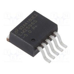 1 pcs x TEXAS INSTRUMENTS - LM2596S-5.0/NOPB - IC: PMIC, DC/DC converter, Uin: 4.5÷40VDC, Uout: 5VDC, 3A, TO263-5