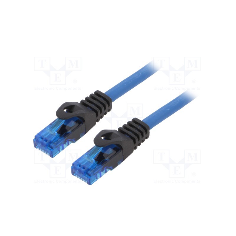 1 pcs x LOGILINK - CPP003 - Patch cord, U/UTP, 6a, solid, Cu, blue, 3m, RJ45 plug,both sides