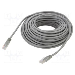 1 pcs x ART - KABSI AL-OEM-307 - Patch cord, U/UTP, 5e, CCA, grey, 20m, RJ45 plug,both sides, 26AWG