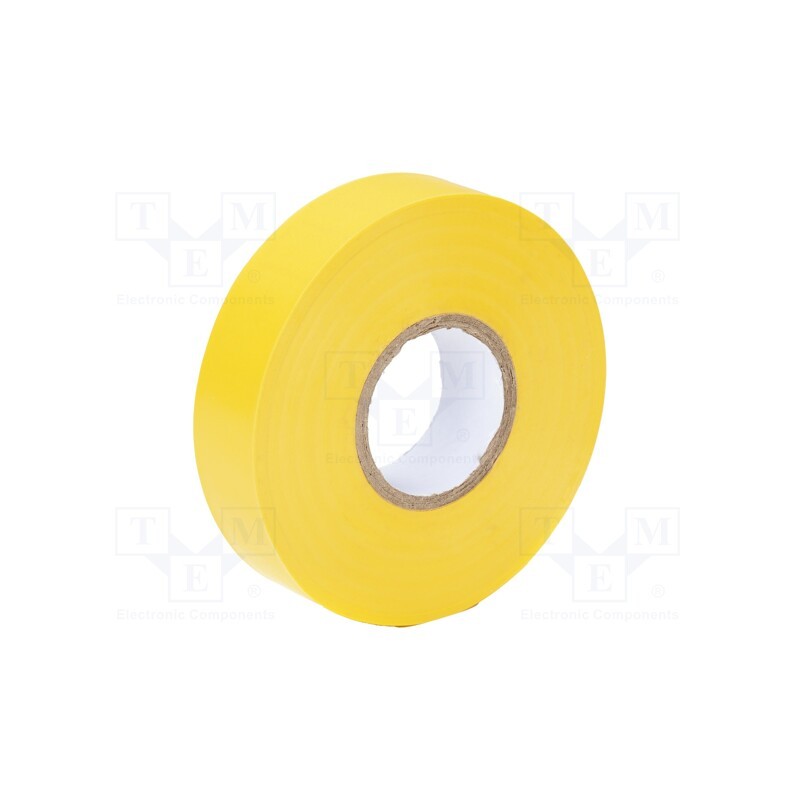 1 rol x PARTEX - IT-1-4 - Tape: electrical insulating, W: 19mm, L: 20m, Thk: 0.13mm, yellow