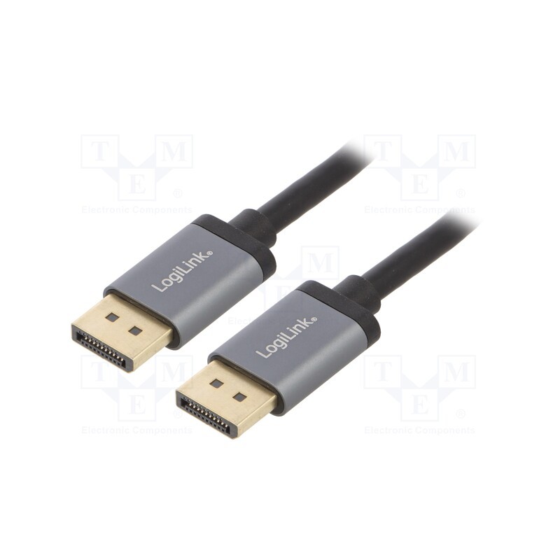 1 pcs x LOGILINK - CDA0102 - Cable, DisplayPort 1.2,HDCP 1.3, DisplayPort plug,both sides