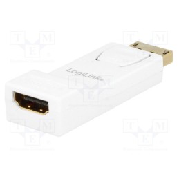 1 pcs x LOGILINK - CV0057 - Adapter, DisplayPort plug,HDMI socket, white
