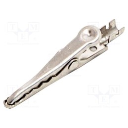1 pcs x MUELLER ELECTRIC - BU-103TX - Crocodile clip, 5A, Grip capac: max.6.1mm, Overall len: 36mm