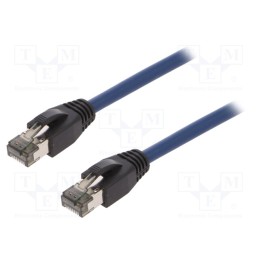 1 pcs x LOGILINK - CQ8036S - Patch cord, S/FTP, Cat 8.1, stranded, Cu, LSZH, blue, 1m, 26AWG