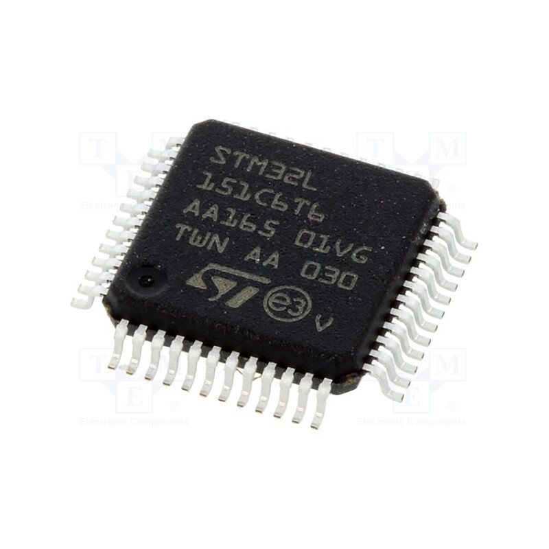 1 pcs x STMicroelectronics - STM32L151C6T6 - IC: ARM microcontroller, 32MHz, LQFP48, 1.8÷3.6VDC, -40÷85°C