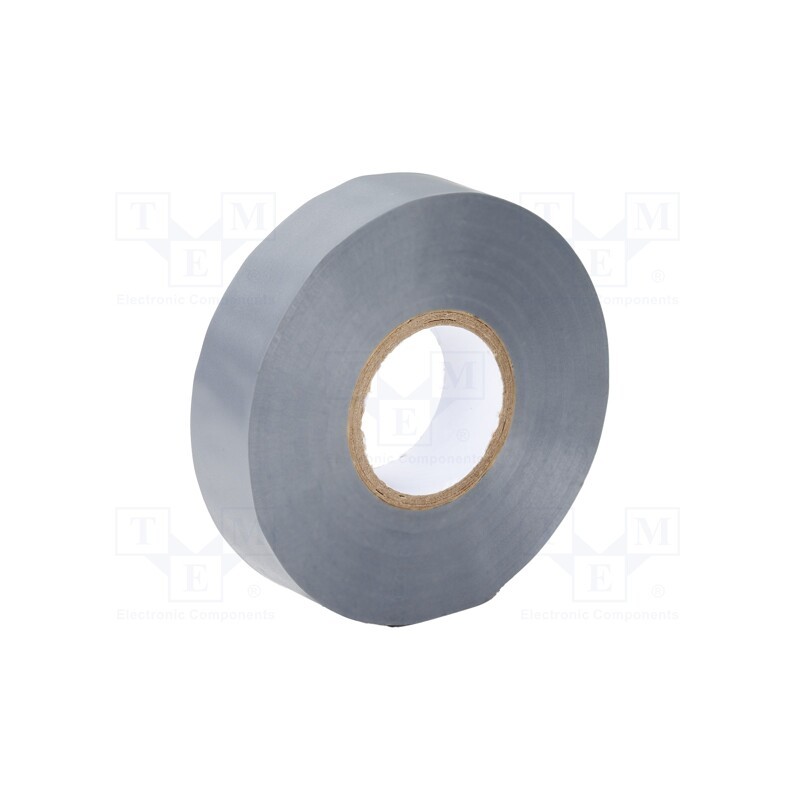 1 rol x PARTEX - IT-8 - Tape: electrical insulating, W: 19mm, L: 20m, Thk: 0.13mm, grey, 160%