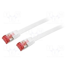 1 pcs x LOGILINK - CF2081S - Patch cord, U/FTP, 6, stranded, CCS, PVC, white, 7.5m, 32AWG