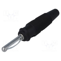 1 pcs x HIRSCHMANN T&M - VQ 30 SW - Plug, 4mm banana, 16A, 60VDC, black, 3mΩ, 1.5mm2, nickel plated