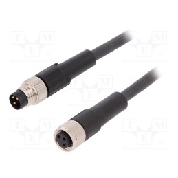 1 pcs x LAPP - AB-C3-M8MS-2,0PUR-M8FS - Connection lead, M8, PIN: 3, 2m, plug, 60VAC, 4A, -25÷80°C, PUR, 60VDC