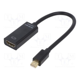 1 pcs x GEMBIRD - A-MDPM-HDMIF4K-01 - Adapter, DisplayPort 1.2,HDMI 1.3, 0.15m, black