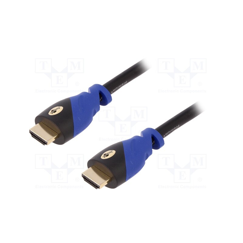 1 pcs x Goobay - 72318 - Cable, HDCP 2.2,HDMI 2.0, HDMI plug,both sides, PVC, 2m