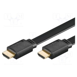1 pcs x Goobay - 31927 - Cable, HDMI 1.4, HDMI plug,both sides, 2m, black