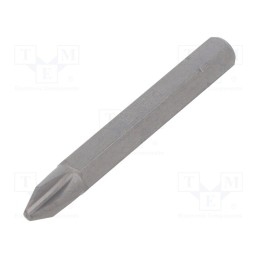 1 pcs x BETA - 861PH/2L - Screwdriver bit, Phillips, PH2, Overall len: 50mm