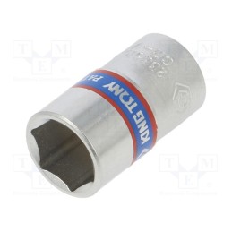 1 pcs x KING TONY - 233510M - Socket, 6-angles,socket spanner, HEX 10mm, 1/4', 24.5mm, short