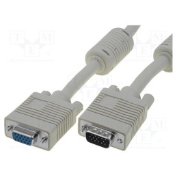 1 pcs x DIGITUS - AK-310203-050-E - Cable, D-Sub 15pin HD socket,D-Sub 15pin HD plug, grey, 5m