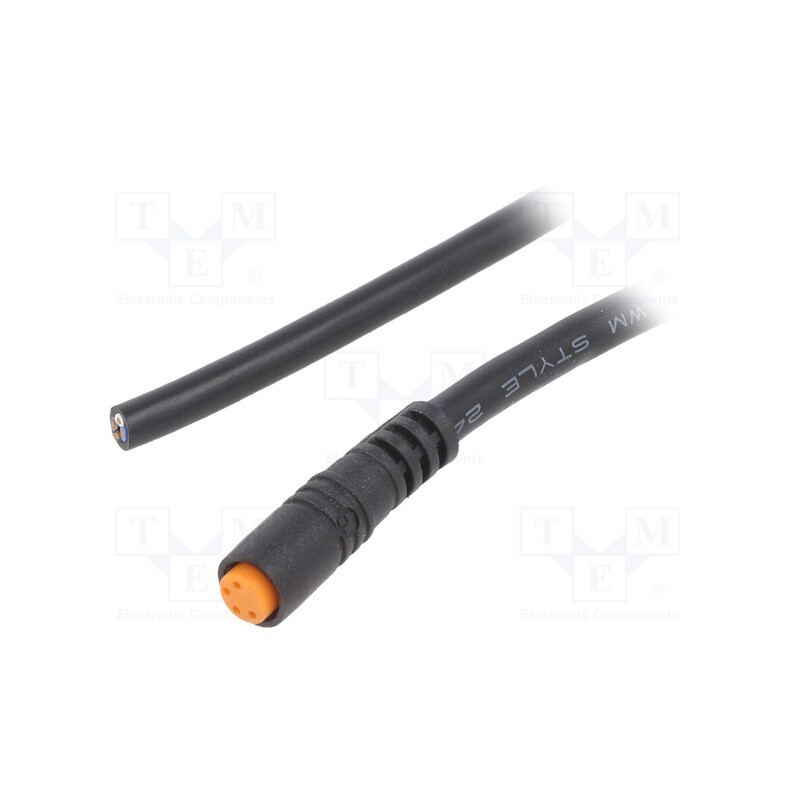 1 pcs x LUTRONIC - 0800F1 04 002 10M - Connection lead, M8, PIN: 4, straight, 10m, plug, 50VAC, 4A, -25÷80°C
