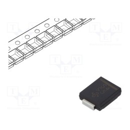 3 pcs x VISHAY - SS34-E3/57T - Diode: Schottky rectifying, SMD, 40V, 3A, SMC,