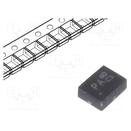 3 pcs x DIODES INCORPORATED - DMP2104LP-7 - Transistor: P-MOSFET, unipolar, -20V, -1.2A, 0.5W, DFN1411-3