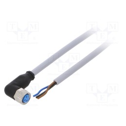 1 pcs x SICK - YG8U13-020VA1XLEAX - Connection lead, M8, PIN: 3, angled, 2m, plug, 60VAC, 4A, -30÷80°C