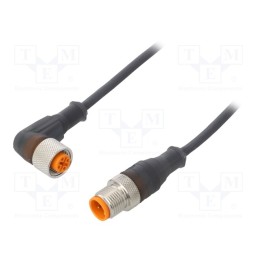 1 pcs x LUMBERG AUTOMATION - RST 3-RKWT/LED A 4-3-224/3 M - Connection lead, PIN: 3, 3m, plug, 4A, -25÷80°C, Insulation: PUR