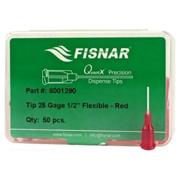 5 pcs x FISNAR - 8001290 - Needle: plastic flexible, 0.5', Size: 25, straight, 0.25mm