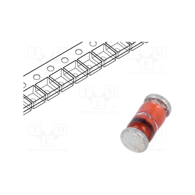 5 pcs x VISHAY - ZM4744A-GS08 - Diode: Zener, 1W, 15V, SMD, , MELF, single diode