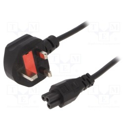 1 pcs x GEMBIRD - PC-187-ML12 - Cable, 3x0.75mm2, BS 1363 (G) plug,IEC C5 female, PVC, 1.8m, 13A