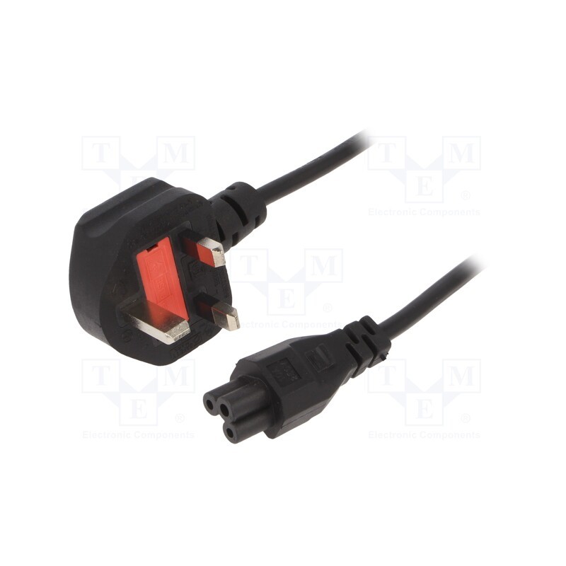 1 pcs x GEMBIRD - PC-187-ML12 - Cable, 3x0.75mm2, BS 1363 (G) plug,IEC C5 female, PVC, 1.8m, 13A