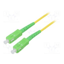 1 pcs x Goobay - 59637 - Fiber patch cord, OS2, SC/APC,both sides, 0.5m, LSZH, yellow