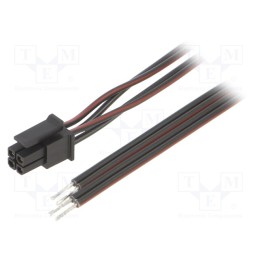 1 pcs x ESPE - KABX-4PFS-L200 - Cable, Micro-Fit 3.0, cables,female, PIN: 4, 0.2m, 4A, TLYp, 0.35mm2