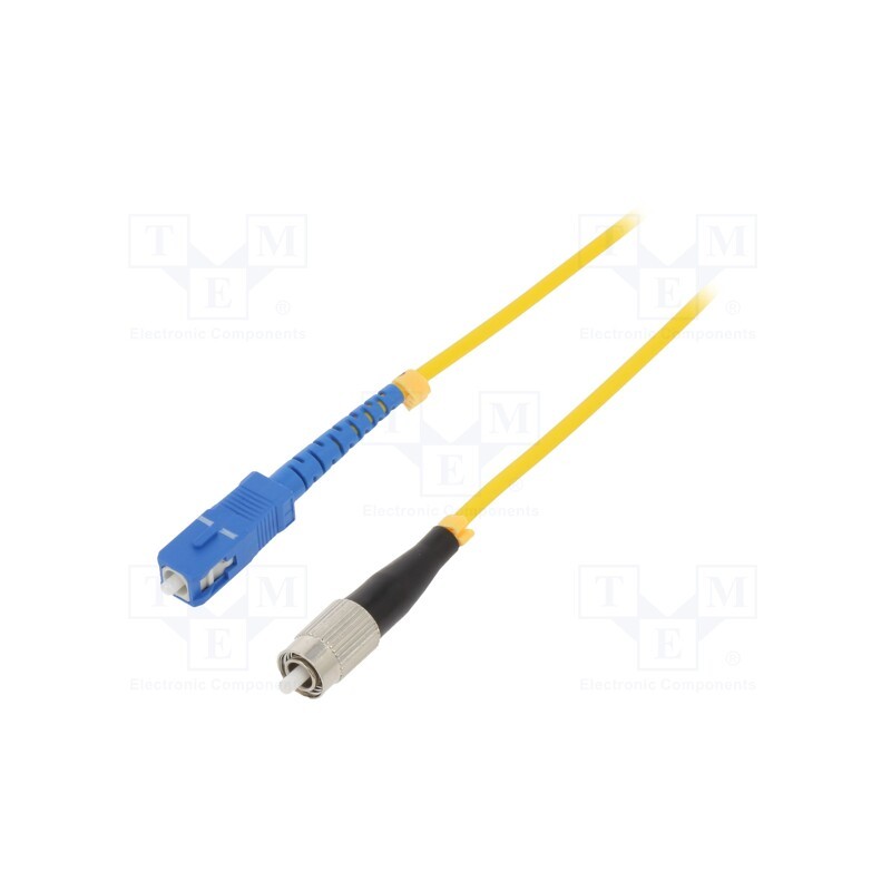 1 pcs x QOLTEC - 54316 - Fiber patch cord, FC/UPC,SC/UPC, 2m, Optical fiber: 9/125um, LSZH
