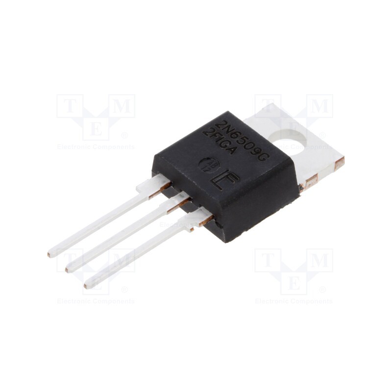 1 pcs x LITTELFUSE - 2N6509G - Thyristor, 800V, Ifmax: 25A, 16A, Igt: 75mA, TO220AB, THT,