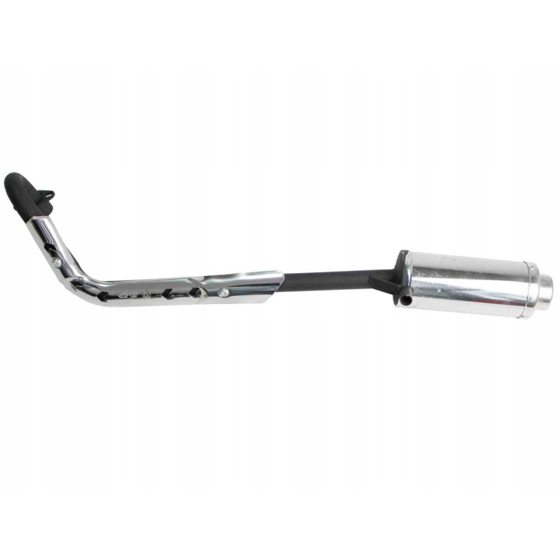 Muffler ATV 110 125 single black quad bashan loncin shineray kingway
