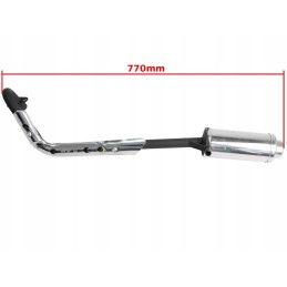 Muffler ATV 110 125 single black quad bashan loncin shineray kingway