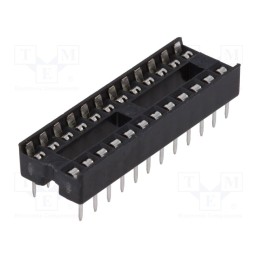 10 pcs x CONNFLY - DS1009-24AT1NS-0A2 - Socket: integrated circuits, DIP24, 7.62mm, THT, Pitch: 2.54mm