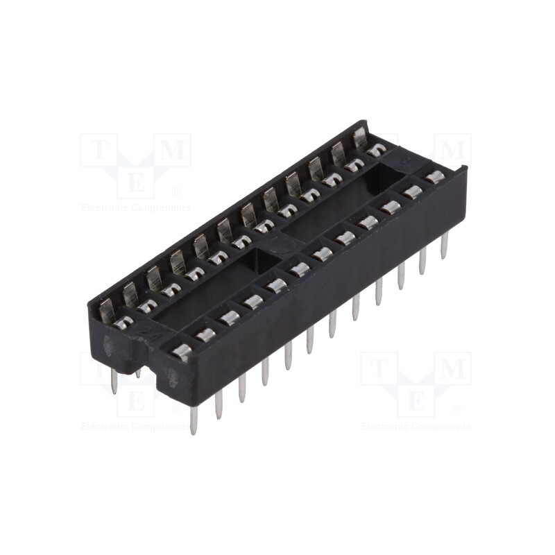 10 pcs x CONNFLY - DS1009-24AT1NS-0A2 - Socket: integrated circuits, DIP24, 7.62mm, THT, Pitch: 2.54mm