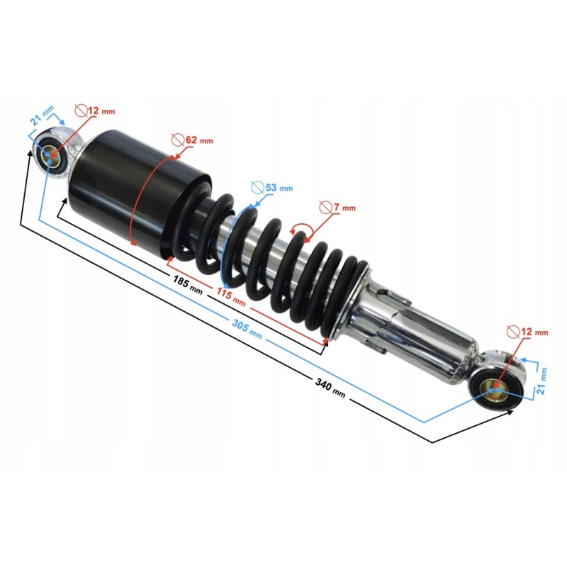 Volcano 50 rear shock absorber