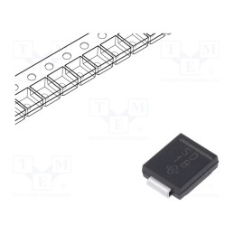 5 pcs x VISHAY - S3D-E3/57T - Diode: rectifying, SMD, 200V, 3A, 2.5us, SMC, Ufmax: 1.15V, Ifsm: 100A