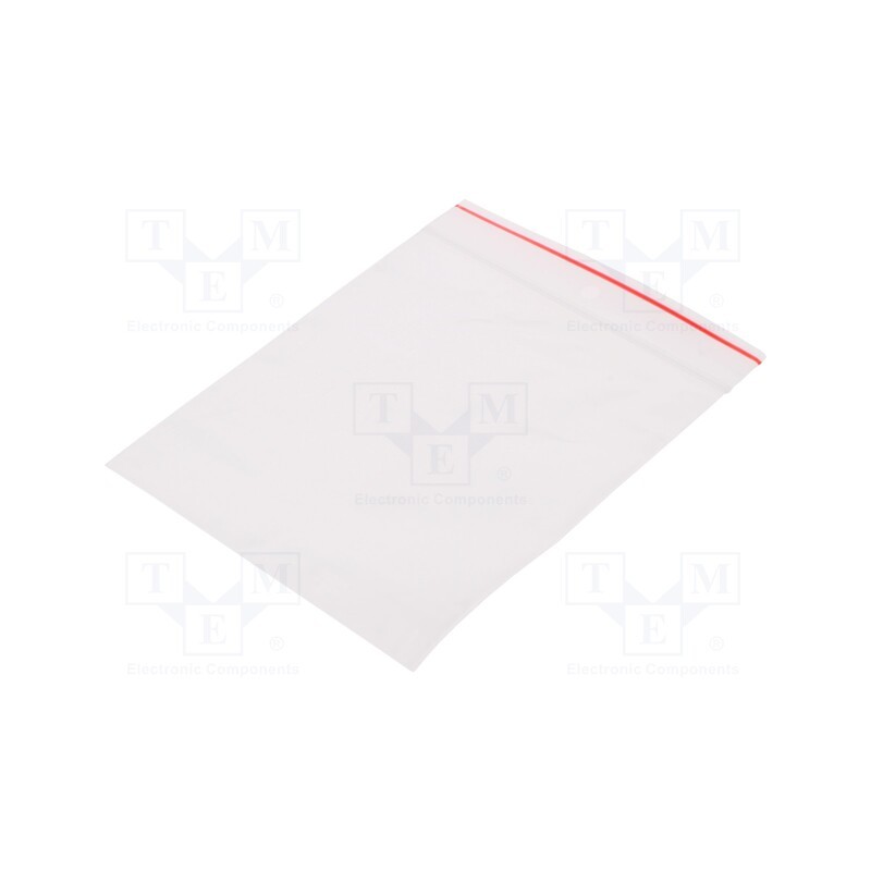 1 pcg x PLAST - 02-05-1012 - Self-seal bag, L: 120mm, Width: 100mm, Thick: 40um, polyetylene