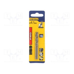 1 pcg x IRWIN - 1863343 - Drill bit, for metal, Ø: 4.1mm, L: 86mm, Working part len: 52mm